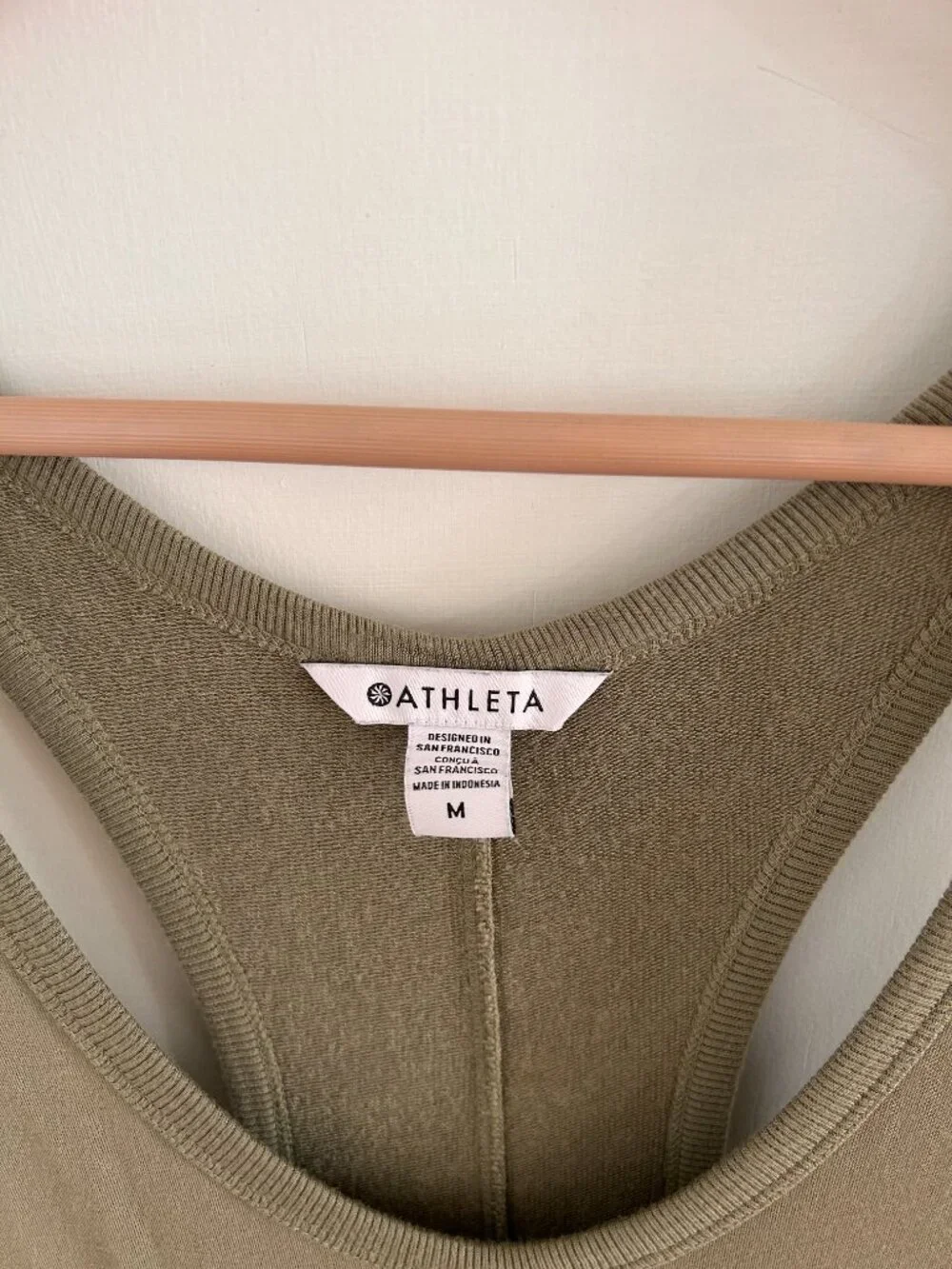 Athleta Hit Pause Relaxed Jumpsuit Olive Branch Size Medium